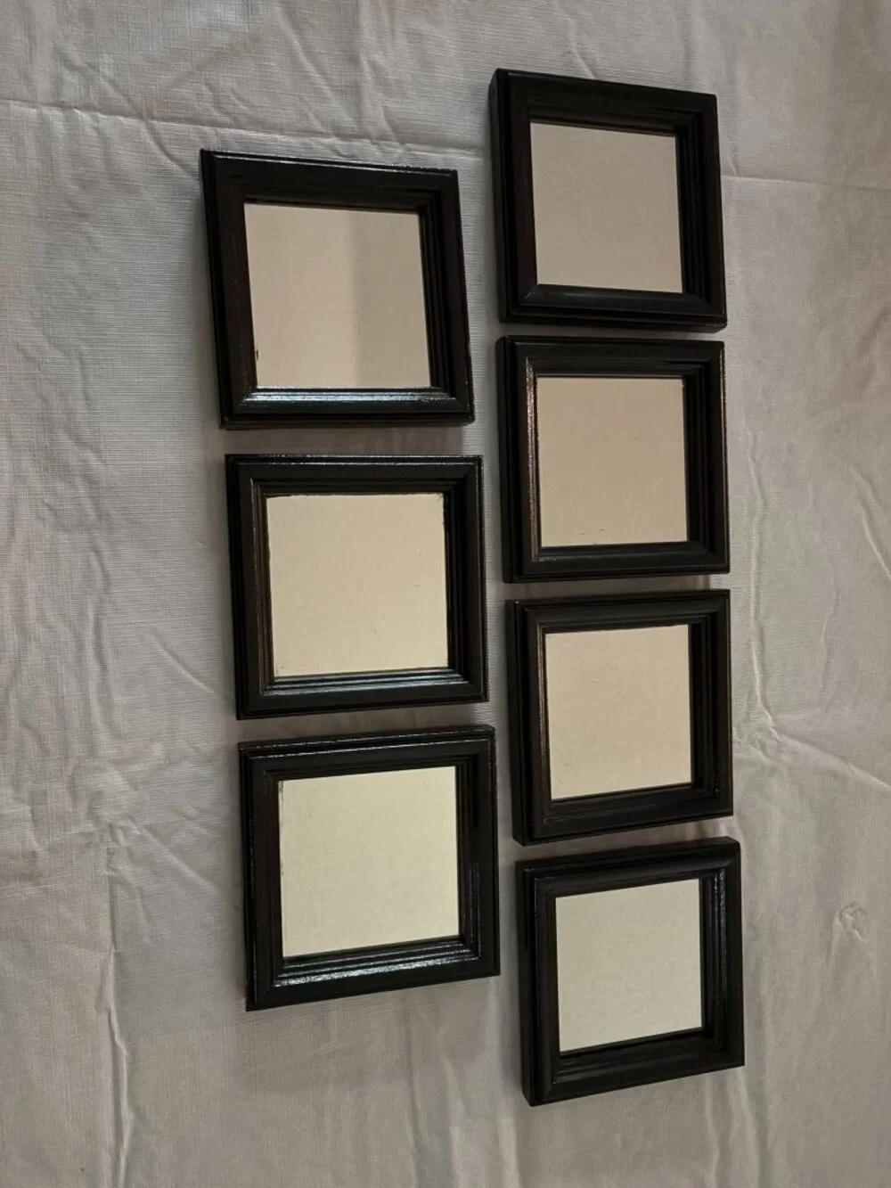 Set of 7 black vintage 5